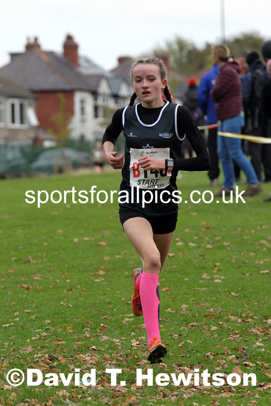 Girls under-15s Northern Cross Country Relays, Graves Park, Sheffield. Photo: David T. Hewitson/Sports for All Pics